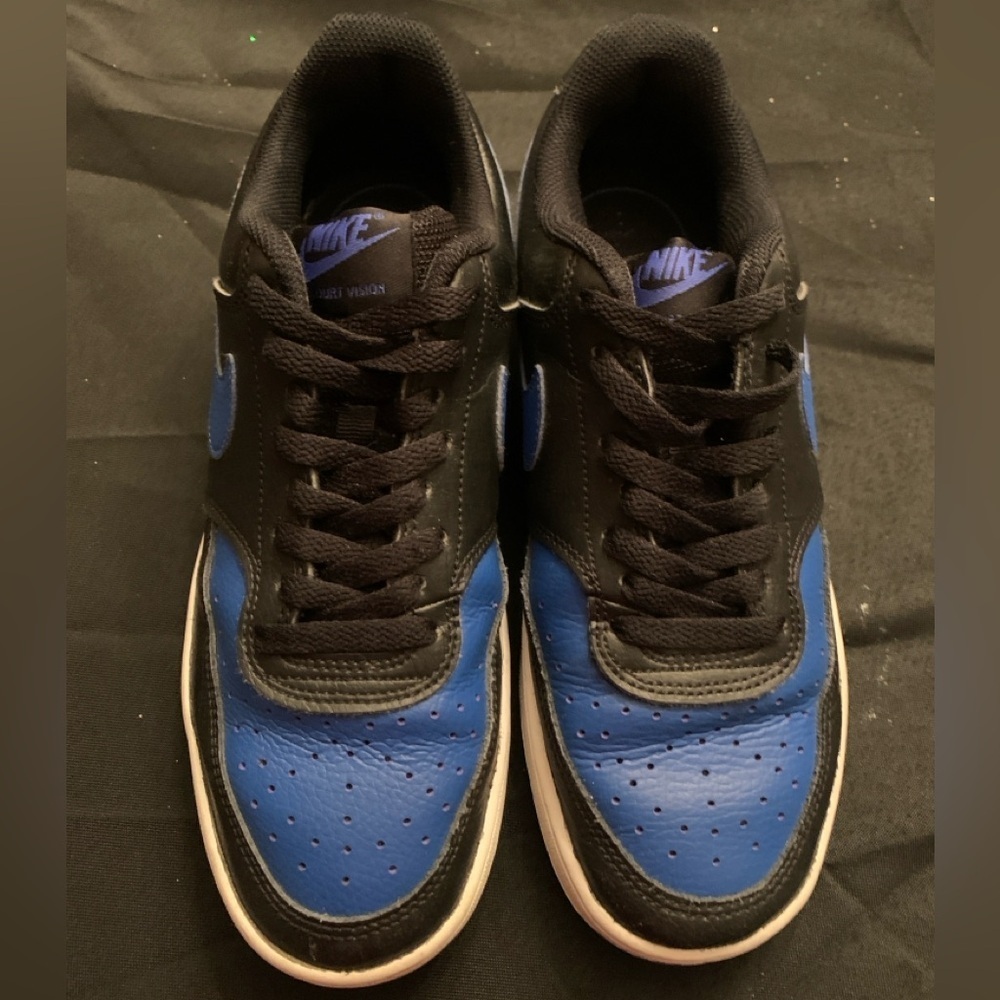 Nike Court Vision Low, Size 6.5 Men’s , Black and Royal Blue. Preloved. - Picture 2 of 11
